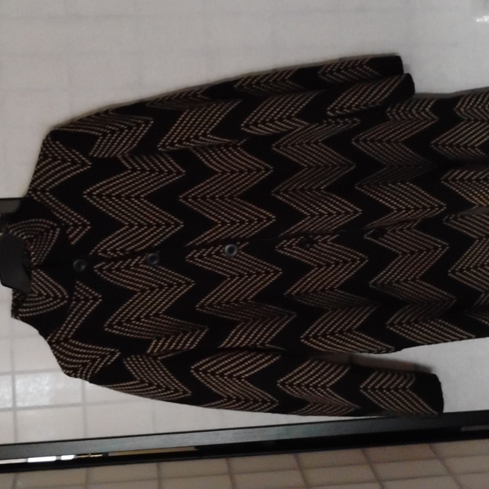 Gio Gio - Sweater Coat- Made in Italy -- Size L - Beautiful stylish pattern